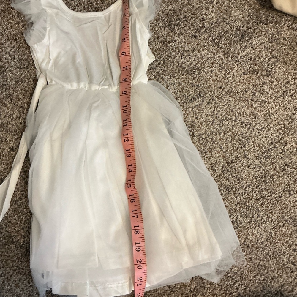 🩵NWT Amazon White Sleeveless Ruffled Dress - Picture 8 of 8